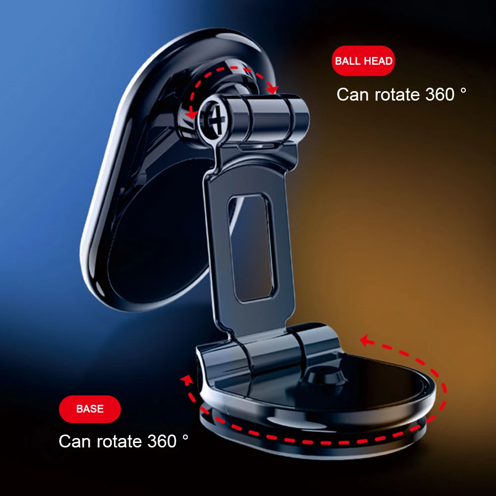 Rotating Car Phone Holder With Strong Magnetic Multifuntional Navigation Holder For Car Interior