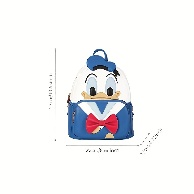 Mesuca Cute Cartoon Duck Backpack for Women Casual Lightweight Shoulder Bag Daily Travel Holiday Gift