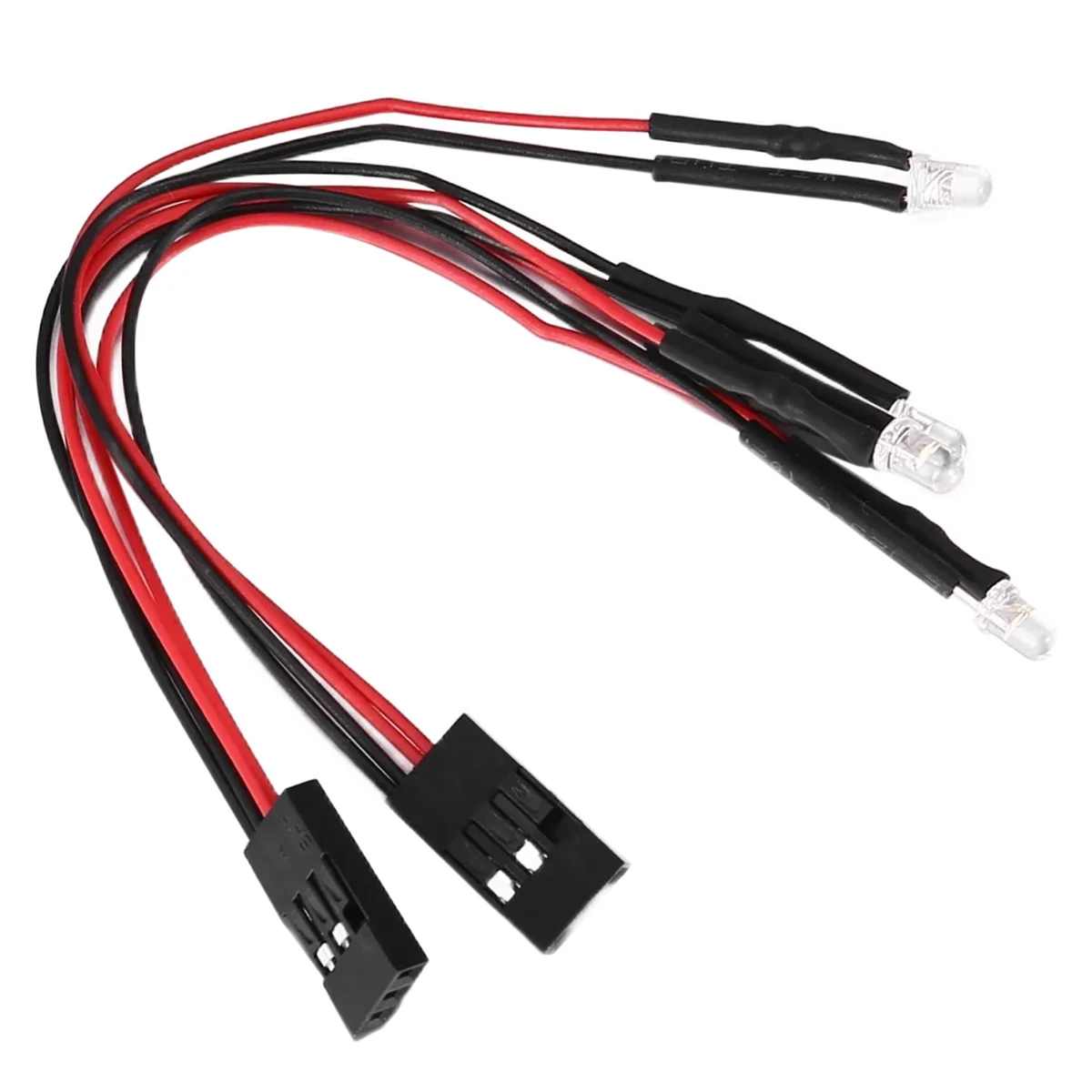 BAAA-2Pcs 2 luces LED faros para 1/24 coche trepador de control remoto Axial SCX24 90081 AXI00001 AXI00002 piezas de mejora