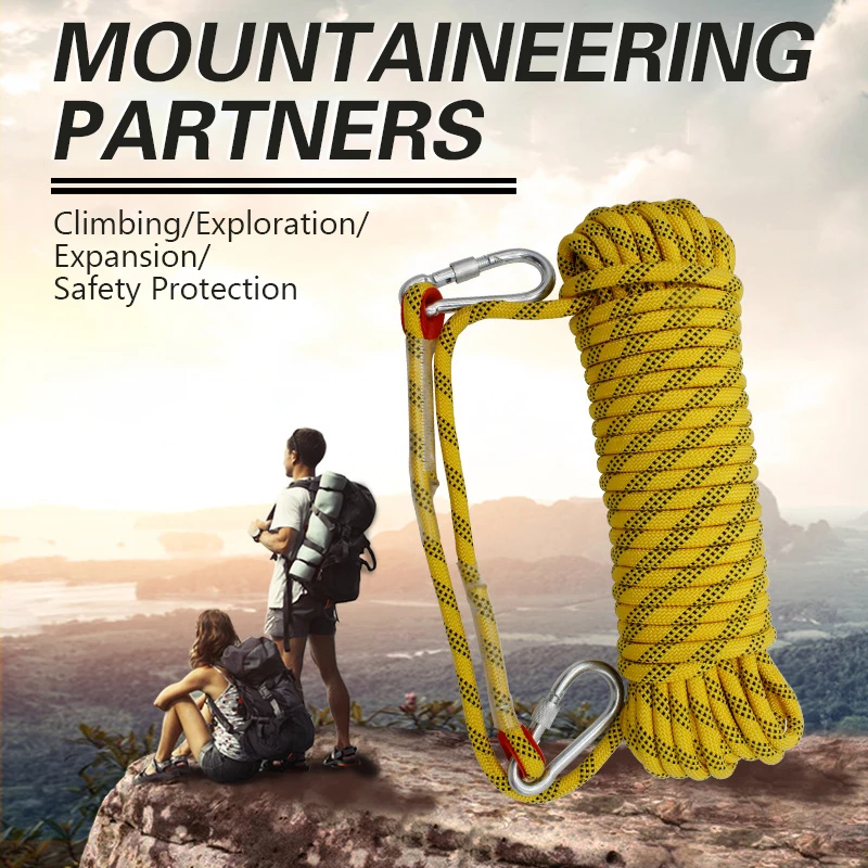 New Climbing Rope 1m Outdoor Emergency Wear Resistant Diameter High Strength Hiking Accessory Tool