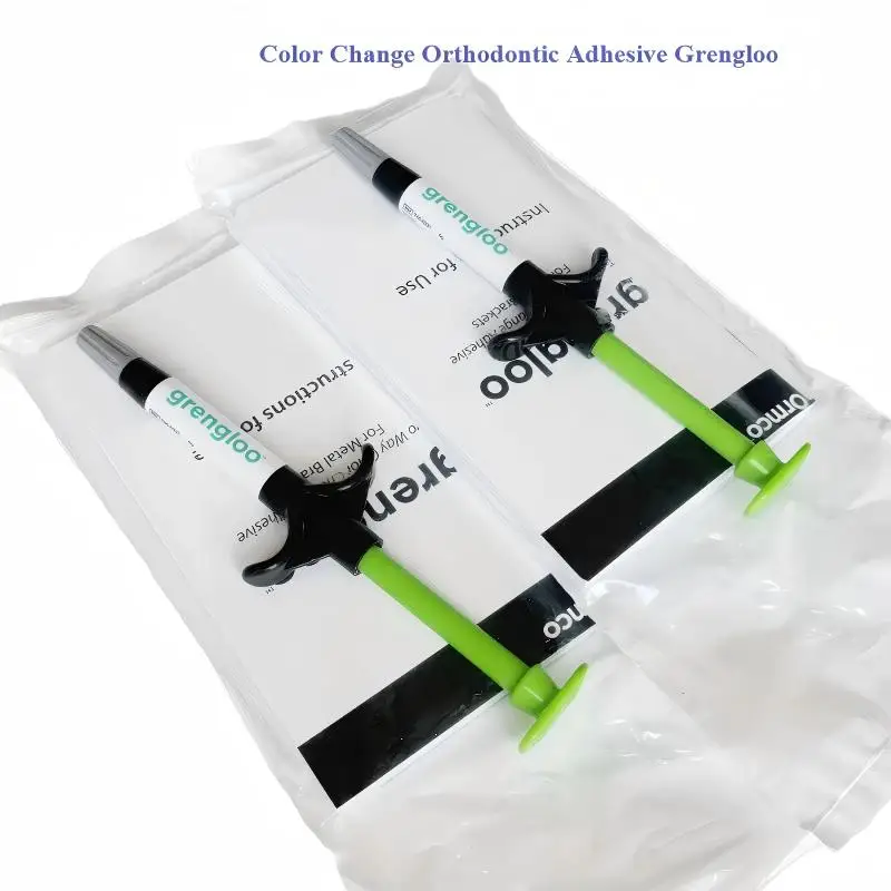 Ormco Orthodontic Bracket Adhesive Green Light Cure Bonding Resin Color Change Adhesive Dental Orthodontic Material 4g