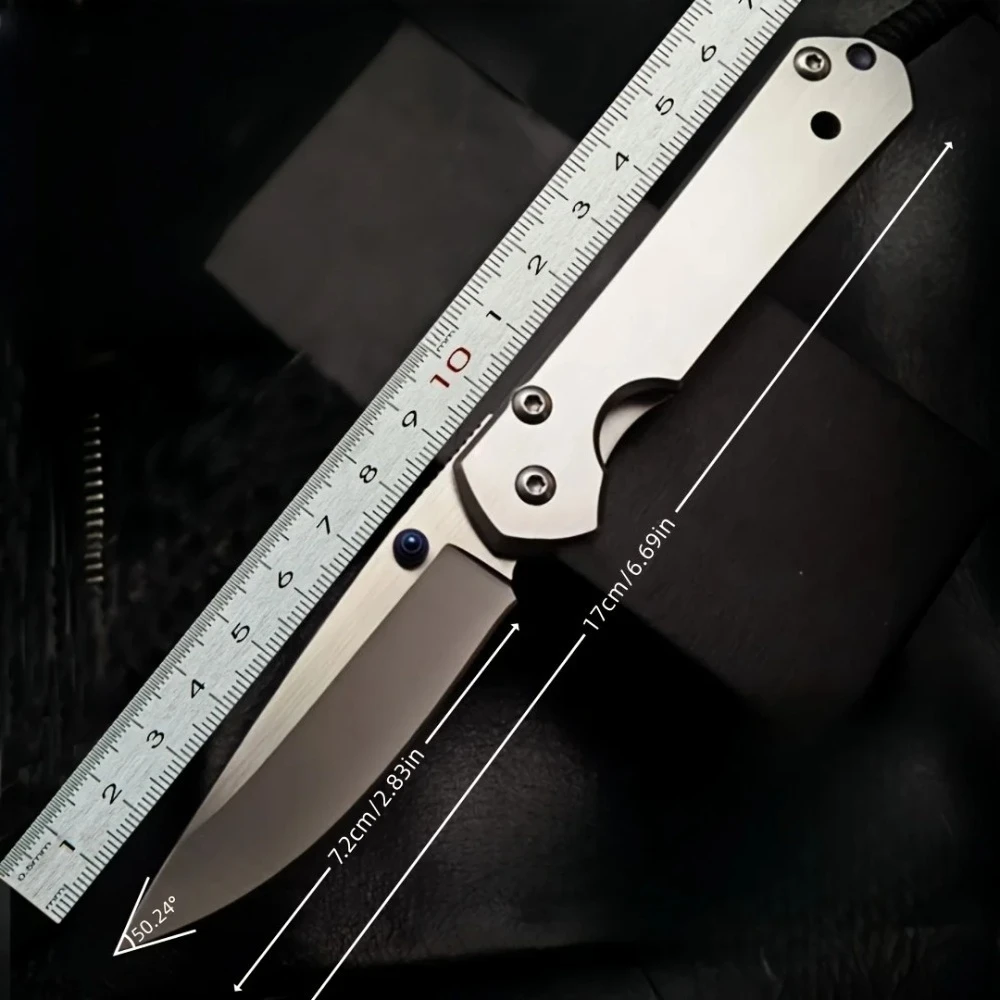 CR Outdoor Folding Pocket Knife 440C Blade 420 Steel Handle Fishing Multi Tool Cutting Tool Camping Essentials Peeling Tool