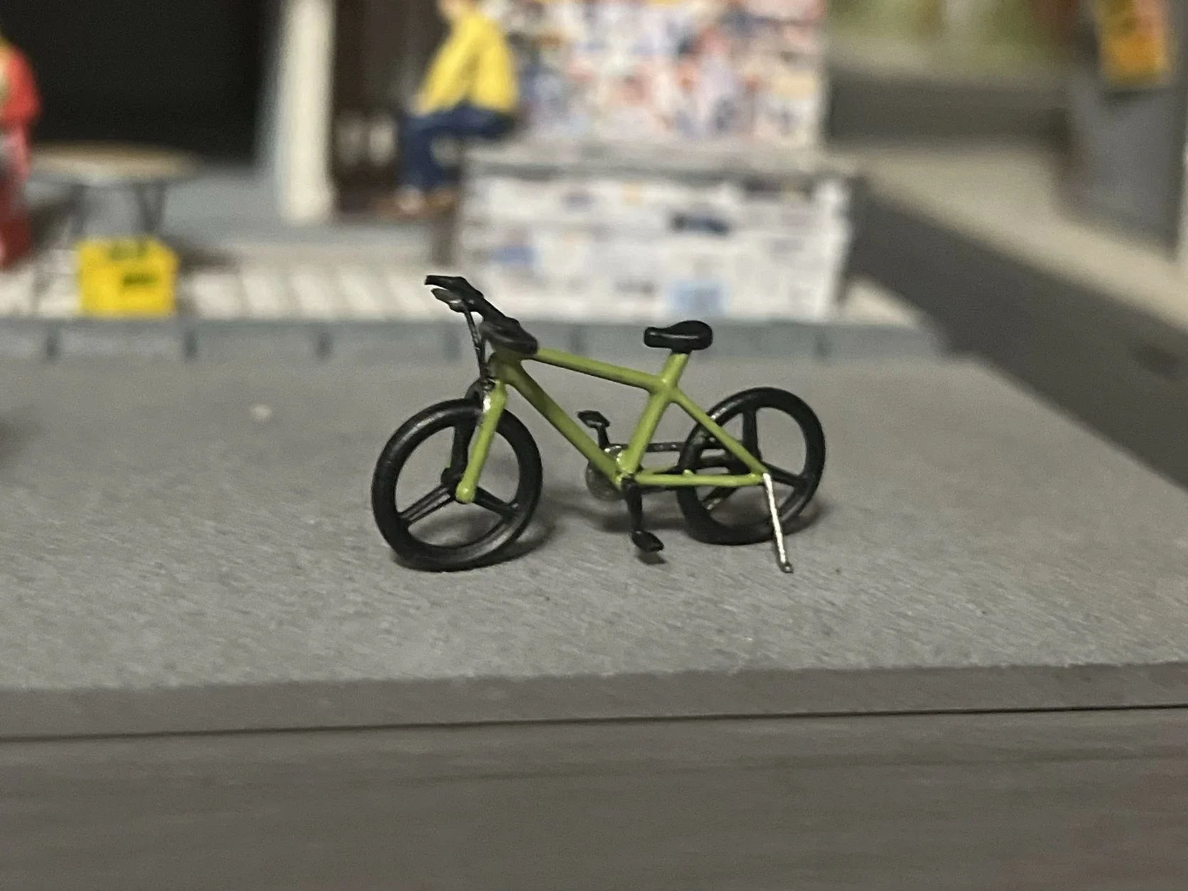 1/64 Bicycle Mini Bicycle Model Scene Accessories Ornaments