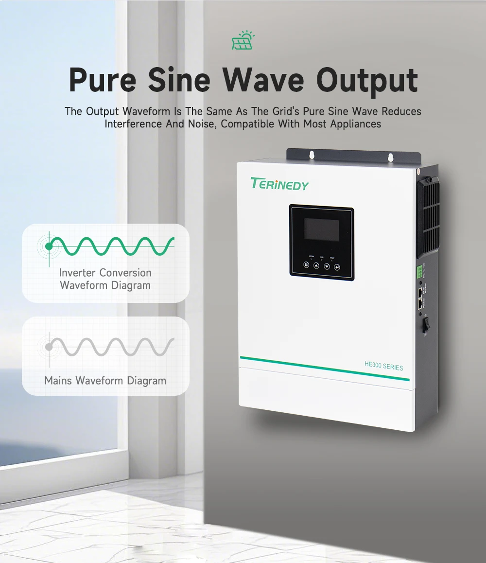 3KW 3kva 1.2kw 2kw 12v 24V Off-grid Inverter Single-phase MPPT Wifi Pure Sine Wave Factory Lowest Price Hot Sell Solar Inverter