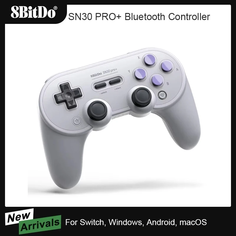 8BitDo SN30 PRO+ Wireless Joystick Bluetooth Remote Game Controller Gamepad for Windows/Android/macOS/Nintendo Switch