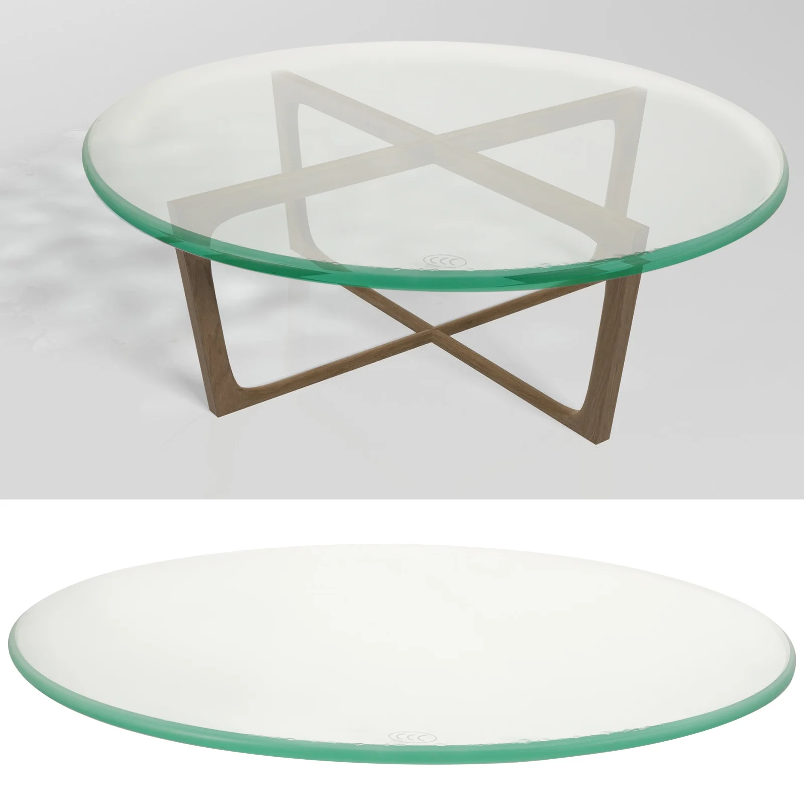 

Glass Round Rotating Turntable for Home Dining Table Sturdy Smooth Stable Center Gravity No Scratch Safe Ornament