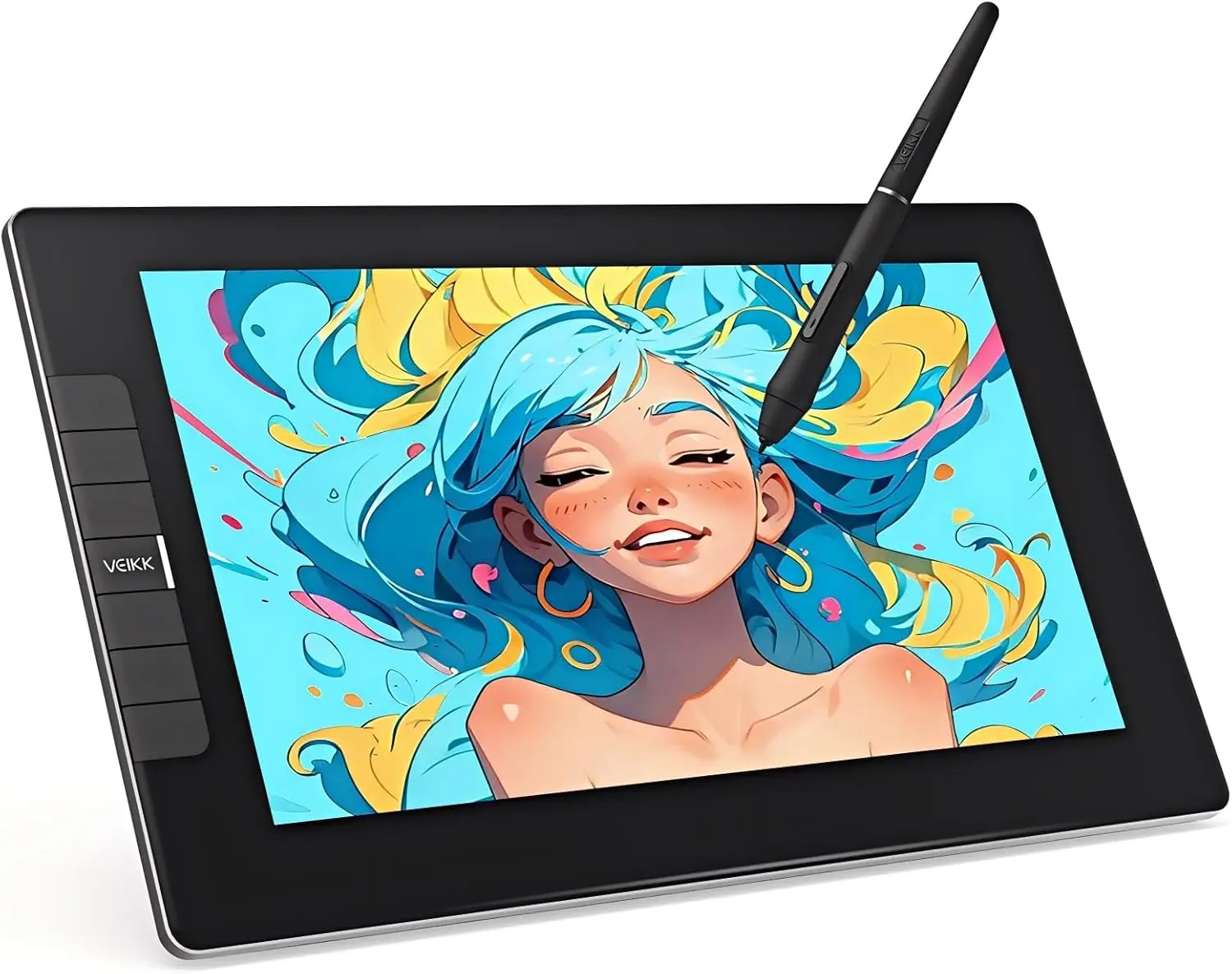 

11.6 Inch Full Laminated Drawing Monitor, 16384 Pressure Sensitivity, 2 Stylus, 120% sRGB Graphics Tablet for PC Mac Linux