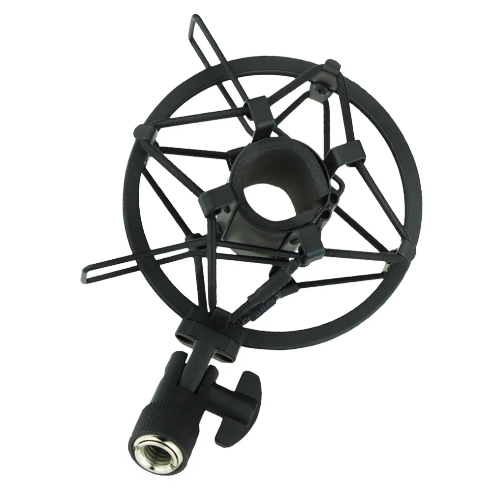 

Condenser Microphone Mount Black Premium Absorption Rack for Recording Voice-Over Broadcasting Sound Reduction