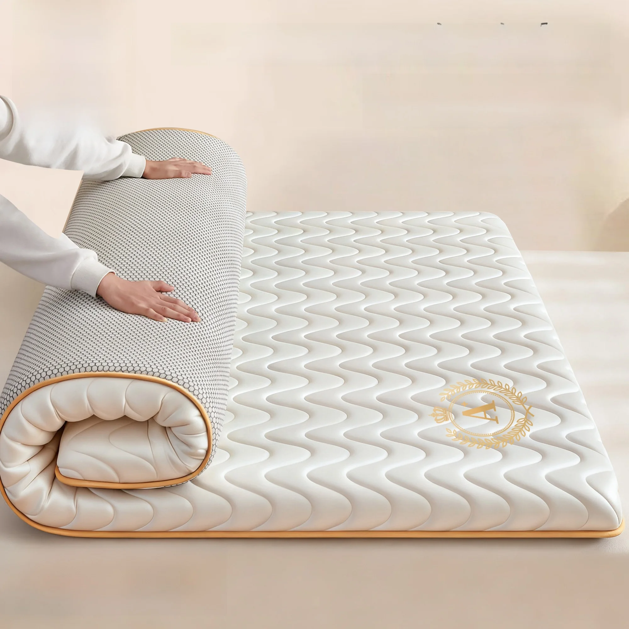 Colchón de espuma viscoelástica engrosada, colchoneta suave para cama individual, colchoneta para dormitorio, colchoneta para dormitorio de estudiantes, colchoneta antihumedad, colchoneta para alquiler.