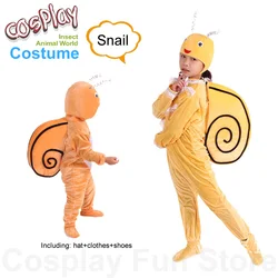 Children's Cosplay Snail Costume Jumpsuit Animal World Cartoon Performance Suit Cute Shaped Parent-child Dancing Dress Wholesale