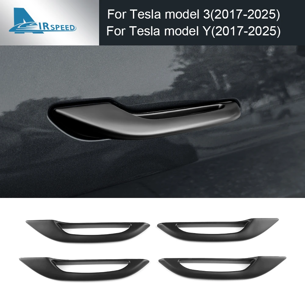 

4PCS ABS Door Handle Cover For Tesla Model 3 Model Y 2017-2023 Model3 Highland 2024 ModelY Juniper 2025 Frost-proof Accessories