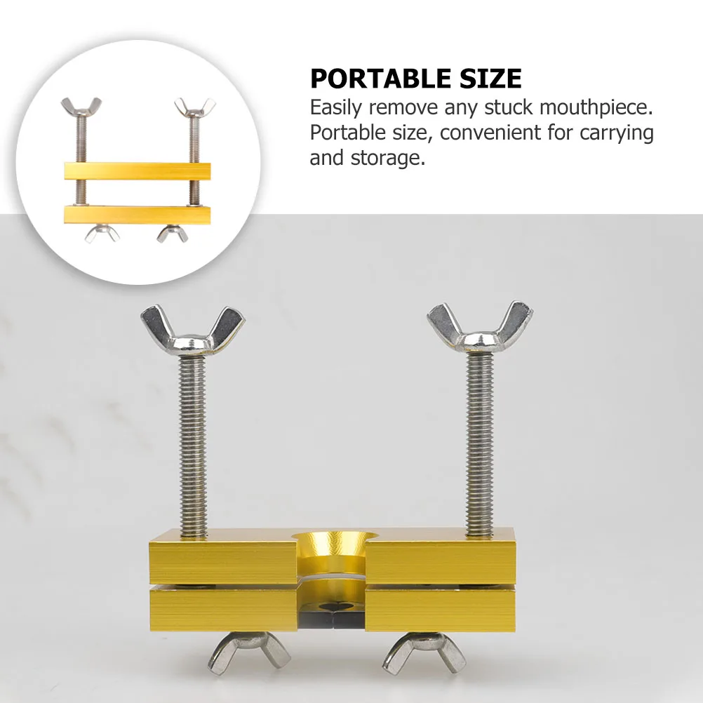

Small Size Mouth Puller Mouthpiece Remover Trumpet Tool Vacuum Instrument Golden Repair