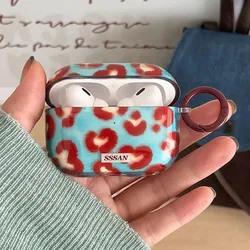 Blue Transparent Red Love Heart Cover Case For Airpods Pro 2nd Fashion Lovely Soft Earphone Fundas for Apple Airpods 1 2 3 4 Pro