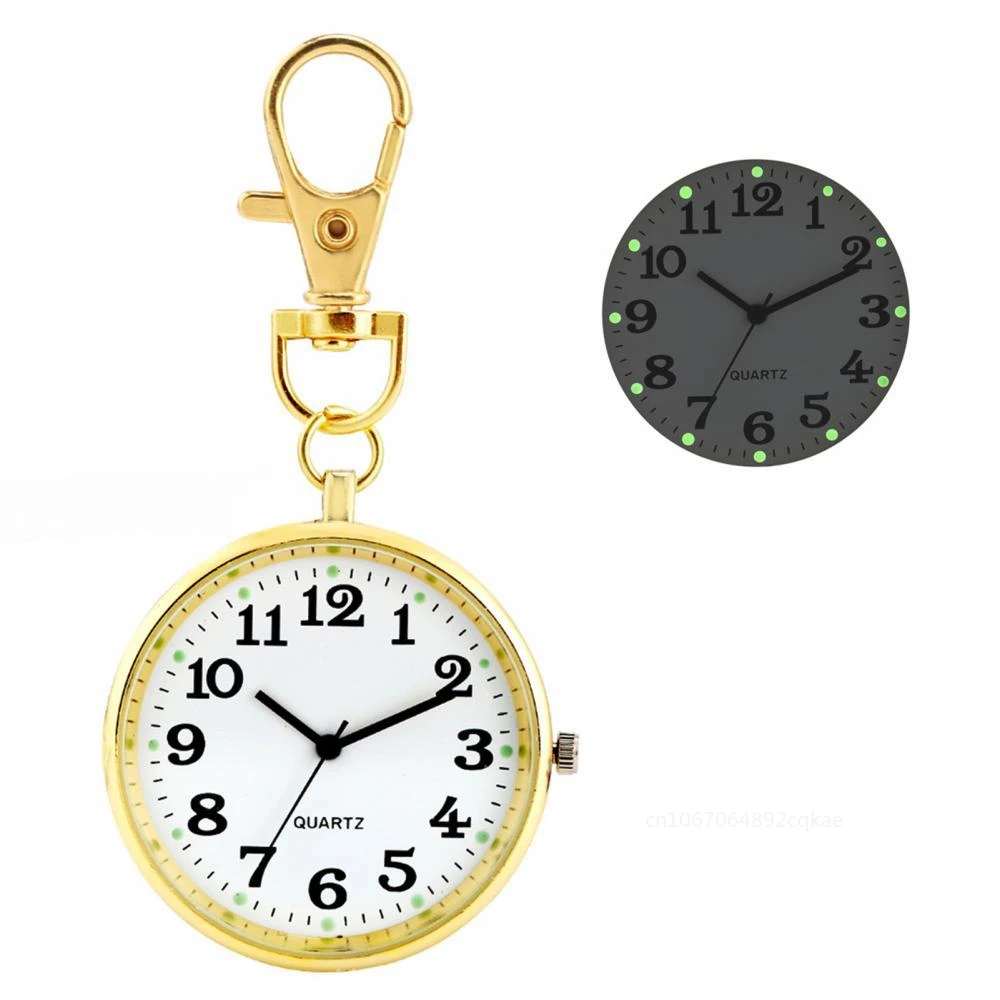 Vintage Pocket Watches Minimalist Quartz Nurse Watch for Unisex Women Mens Nurse Doctor Key Buckle Pendant Watch Wholesale