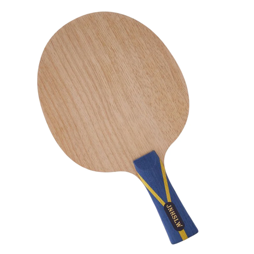 1pc Table Tennis Blade Table Tennis Racket Bottom Plate Table Tennis Bat Paddle Non-slip Long Handle 5 Ply Solid Wood Base