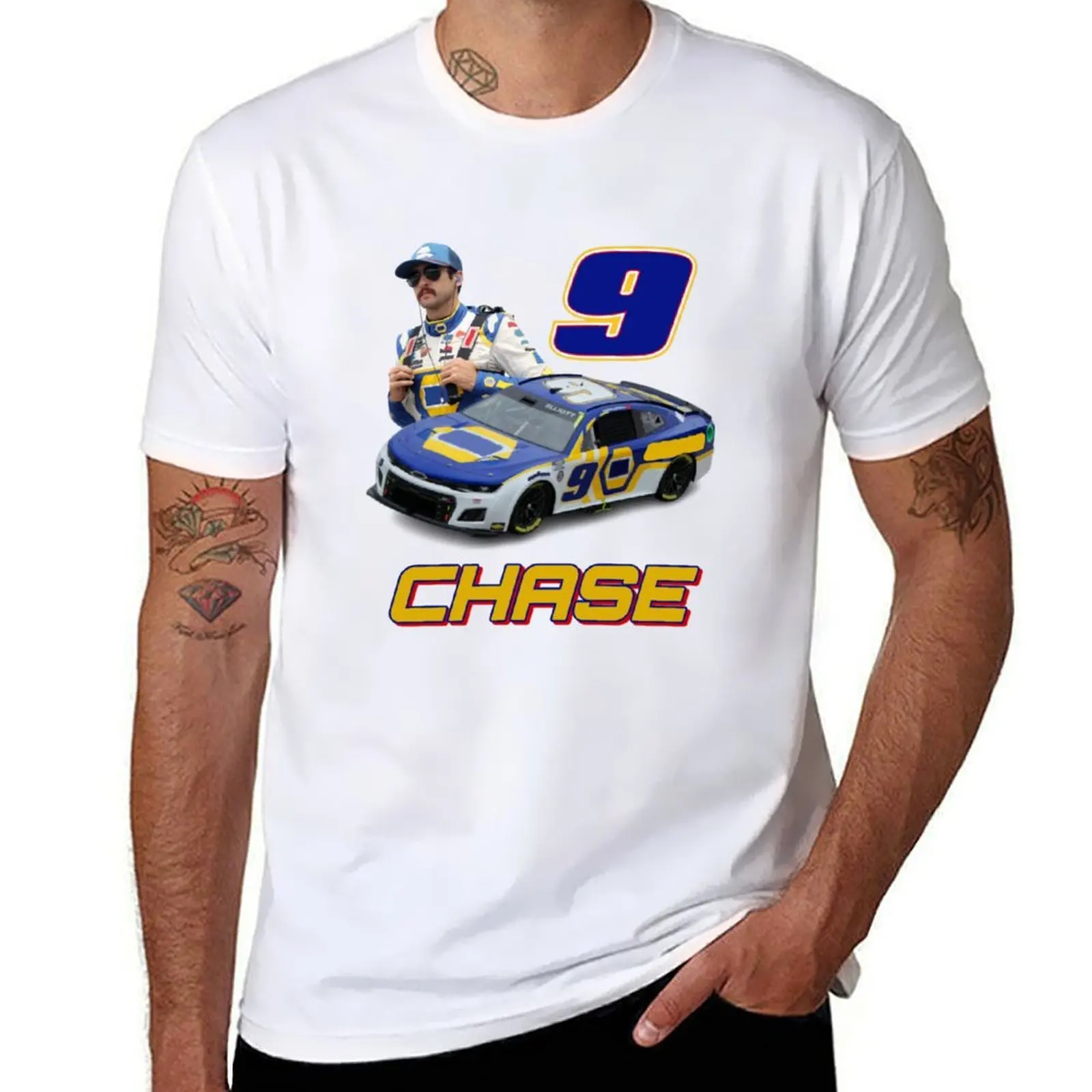

Chase Elliott No. 9 Design T-Shirt t shirts for man graphic vintage t shirts for man cotton T-Shirt