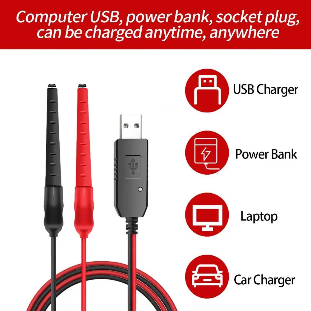 For Baofeng Walkie Talkie Universal USB Charger Cable For UV-5R UV-82 BF-888S TYT Retevis Two Way Radio With Indicator Ligh J0S3