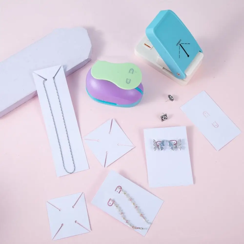 Large size Jewelry Card Puncher Labor-saving Hole Embossing Jewelry Display Card Punch Bracelet Earrings