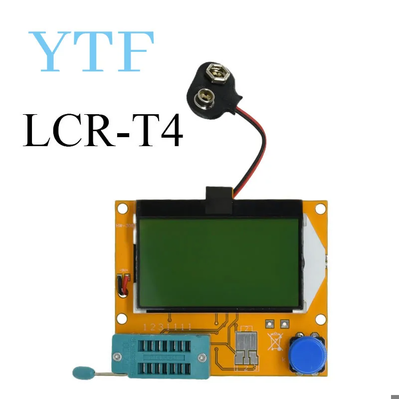 LCR-T4 Mega328 M328 LCD 128*64 9V Multimetr Transistor Tester ESR Meter Diode Triode Capacitance ESR Meter MOS PNP NPN LCR+CASE