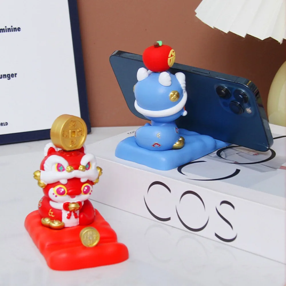 

Змея зодиака, мультяшная фигурка змеи, фигурка из смолы, подставка для мобильного телефона, милый дизайн со слотом, держатель для телефона в виде змеи, автомобильное украшение