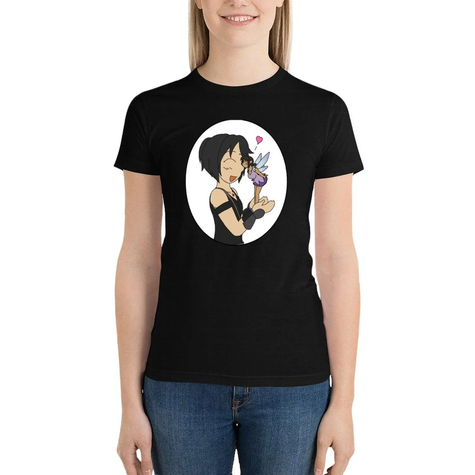 Camiseta de beso RAIN - Pixie para mujer, ropa bonita, Camisetas estampadas