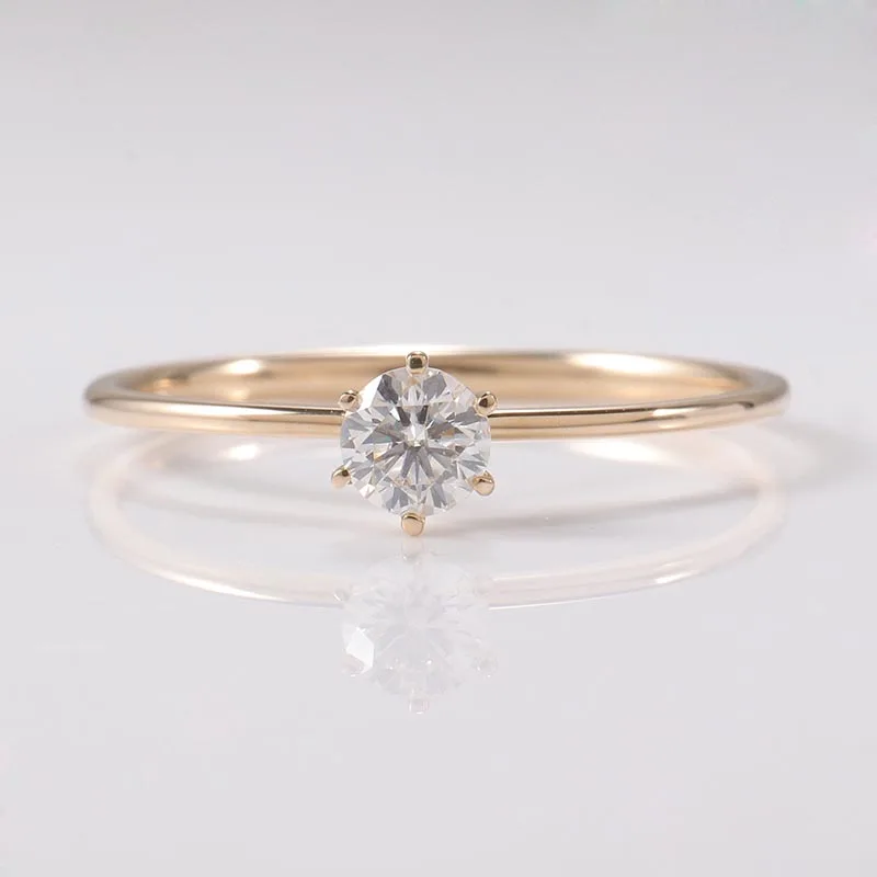 

Минималистское кольцо Provence KGold 0,5 карата IGI Овальное D/VS1 Lab Diamond Женское модное кольцо с ореолом Обручальное кольцо Повседневное кольцо с хвостом на заказ