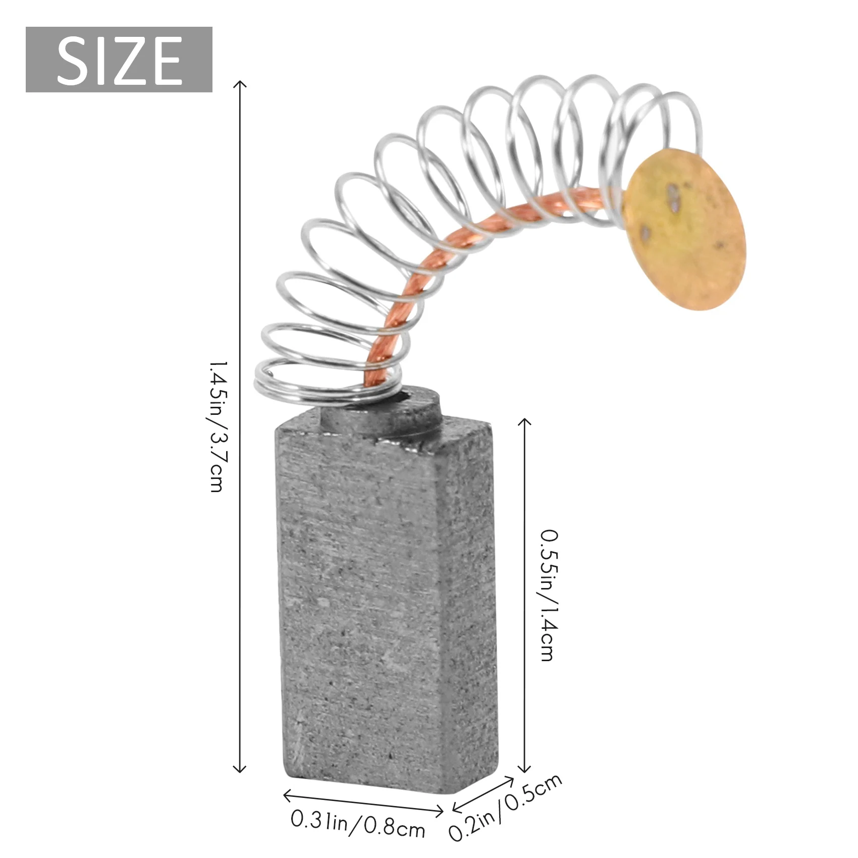 8 stuks 5 x 8 x 14 mm koolborstelvervanging voor elektrische haakse slijper