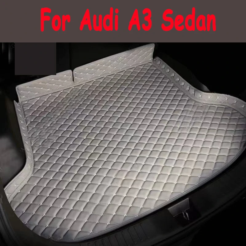 

Car Trunk mat for Audi A3 Sedan 2014 2015 2016 2017 Interior details carpet interior accessories cover