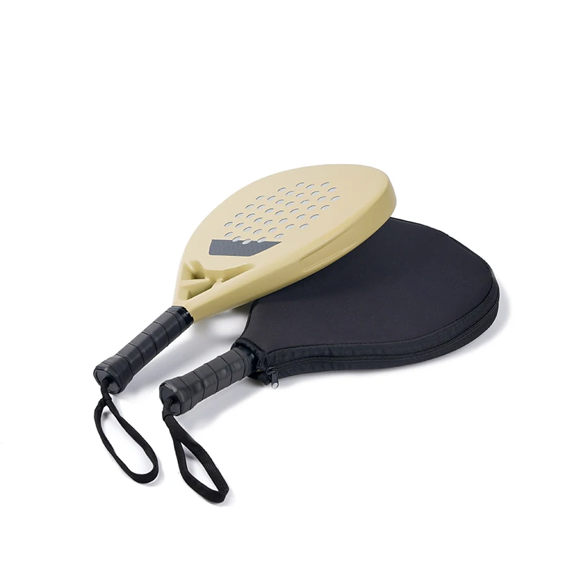 Lightweight Full Carbon Fiber Beach Tennis Paddle High Durability Stable Hitting Gear For Daily Beach Training Activities