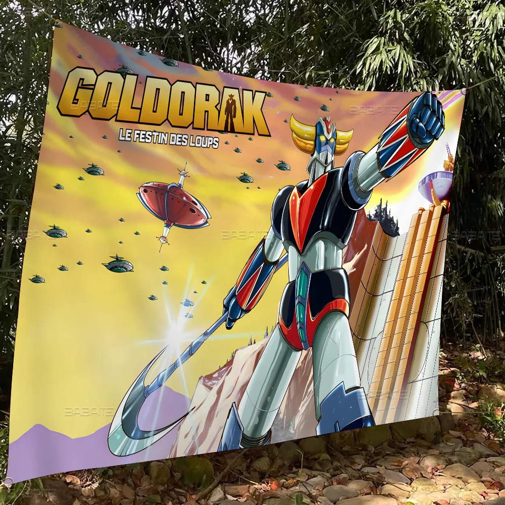 UFO ROBO GRENDIZER G-GOLDORAK kualitas terbaik cetakan spanduk artistik suasana gaya bendera Kemah