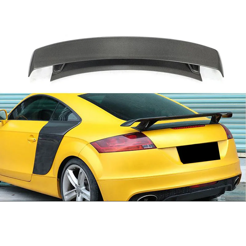 

Suitable for Audi TT TTS TTRS MK2 modified carbon fiber rear wing, fixed air wing, spoiler, large rear wing