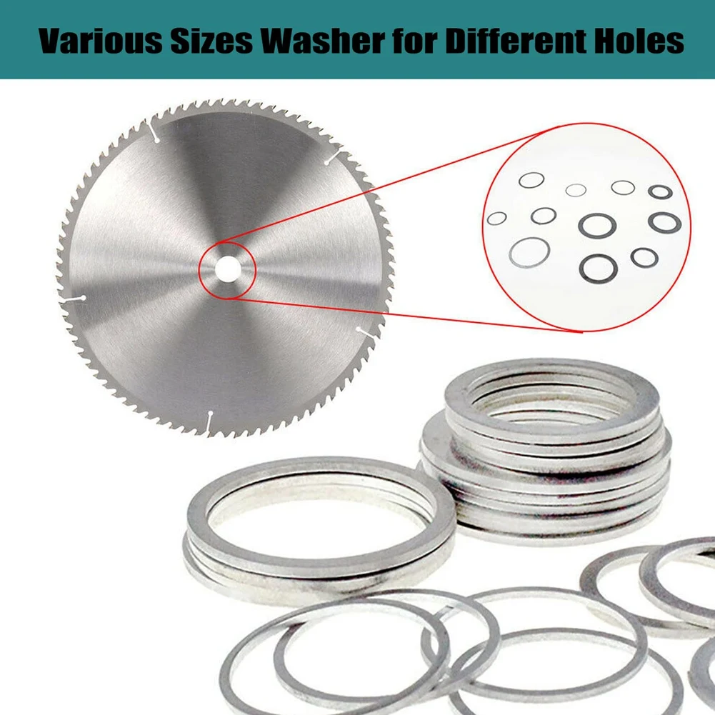 ABHU 30 قطعة ملحقات جلبة شفرة المنشار حلقة محول شفرة المنشار ، 30To16mm ، 25.4To20mm ، 25.4To16mm ، 22To16mm ، 20To16mm ، 16To12.7Mm