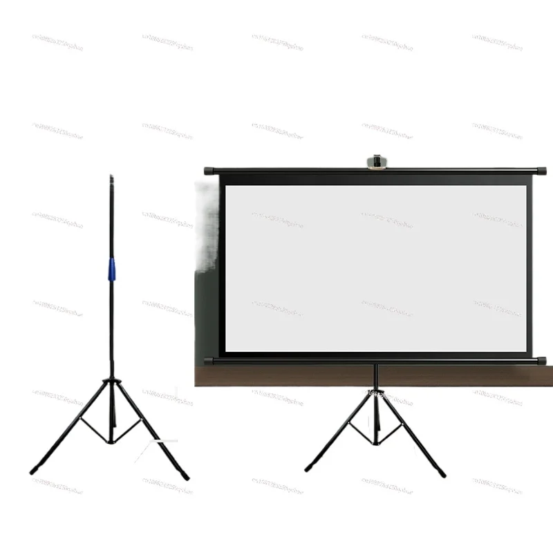70  Inch High Quality Projector Scree Stand  Portable Tripod Projection Screen with Matte White for Outdoor and Indoor