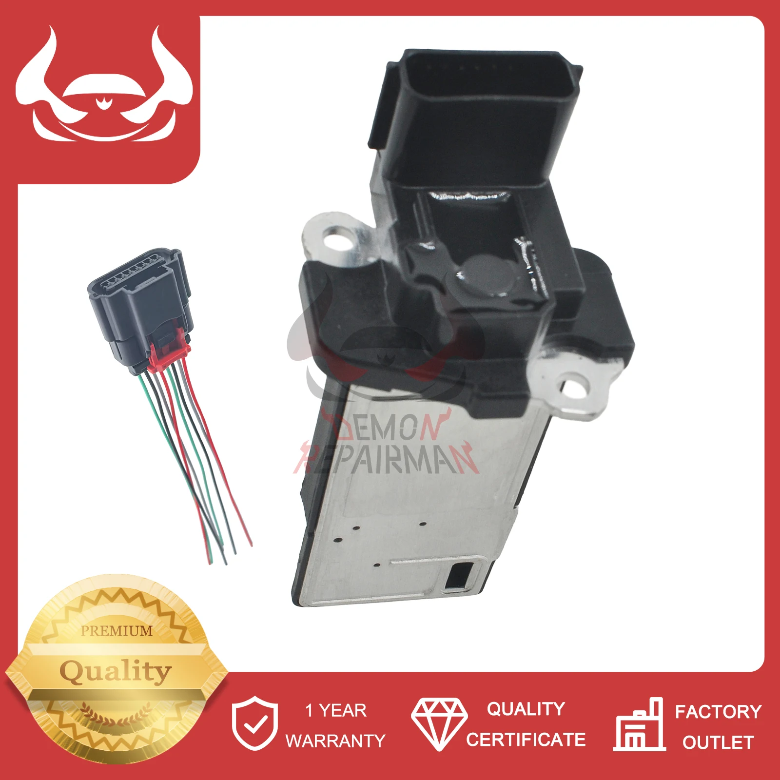 13583440 Mass Air Flow MAF Sensor AFH70M78 Compatible With Chevy Silverado 1500 Tahoe GMC Sierra 5.3L 6.2L Auto Engine Part