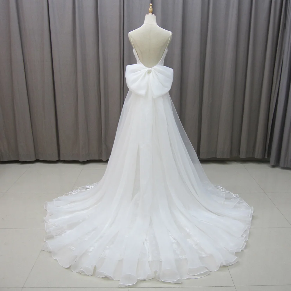 Jancember Simple Mermaid White Wedding Dress Sexy Backless Bridal Sleeveless Gown Vestido De Noiva Elegant Floor-Length 2025
