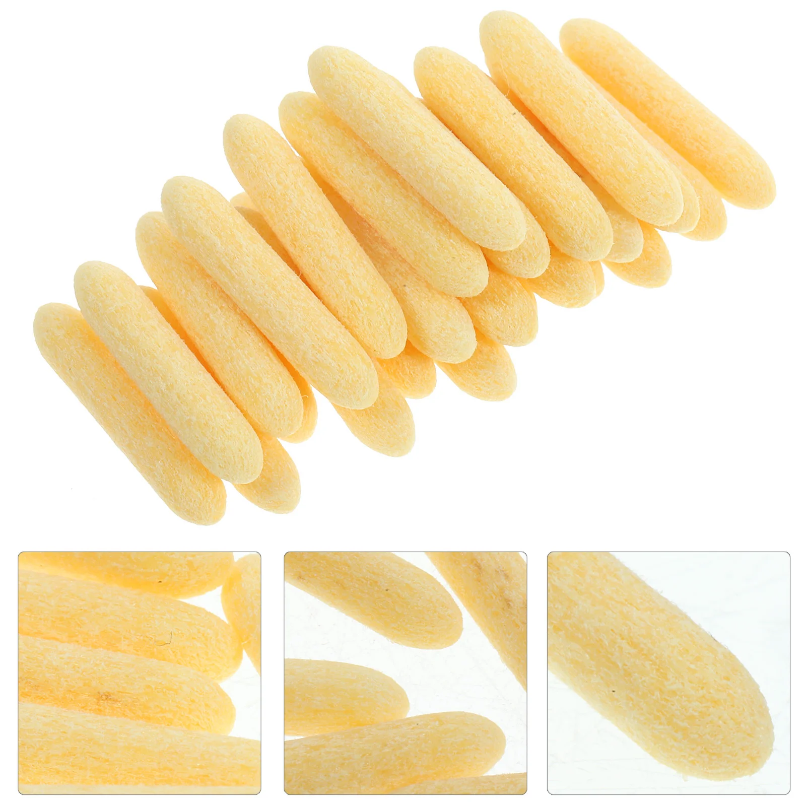 

25 Pcs Replacement Tips Marker Refill Paint Pen Fiber Nibs Yellow