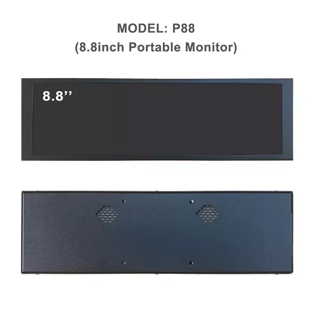 

IPS Portable Touch Monitor, 480x1920 Strip Display Bar Aida64 Second Screen for Raspberry Pi 4 3 2 Windows, Driver Free