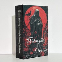 50PCS Gothic Dark Fantasy Oracle Cards with Guidebook | Midnight Oracle Deck for Introspection, Divination, and Creativity