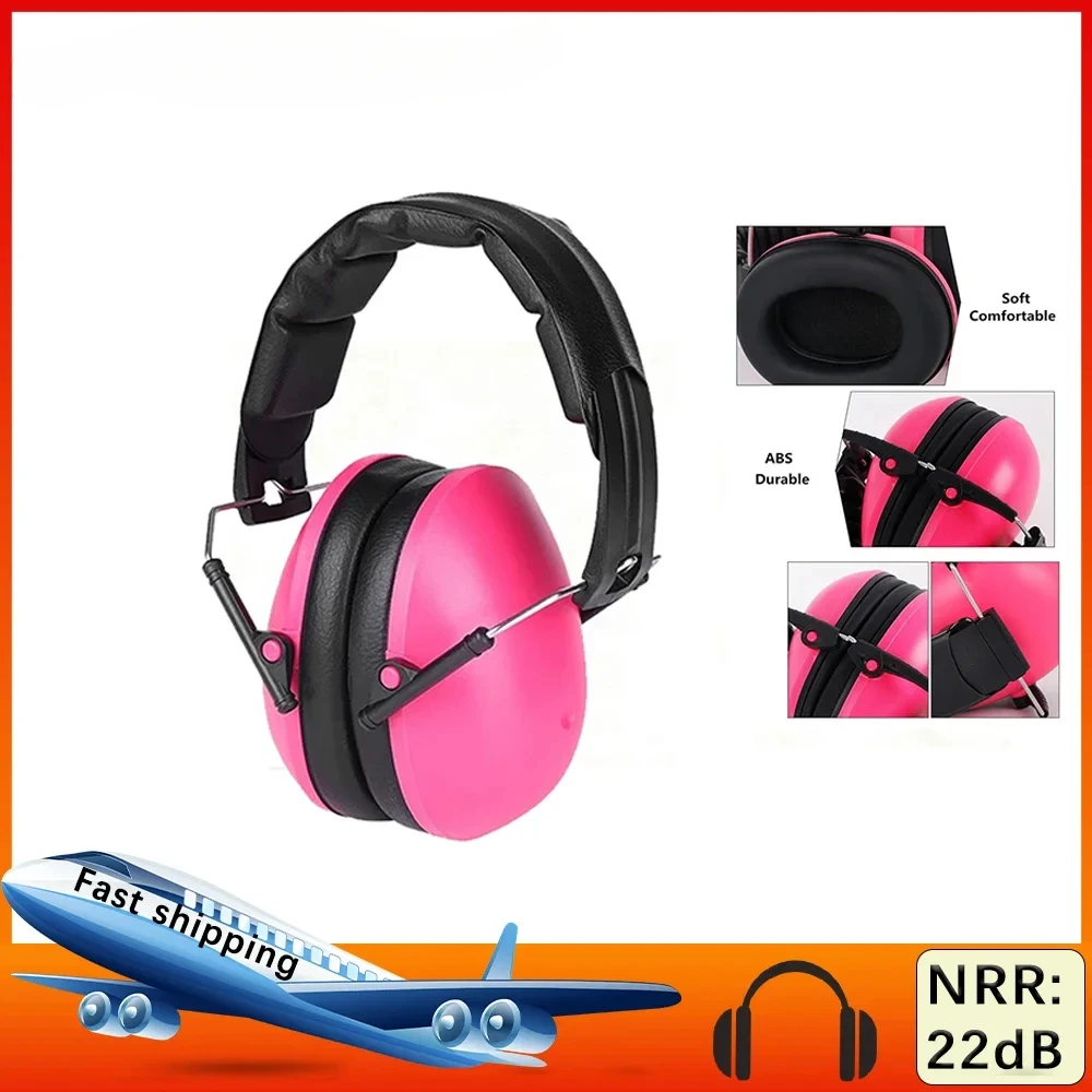 PVC Sponge Adjustable Kid Child Baby Earmuffs Hearing Protection Ear Defender Noise Reduction Safety For Sport Shooting