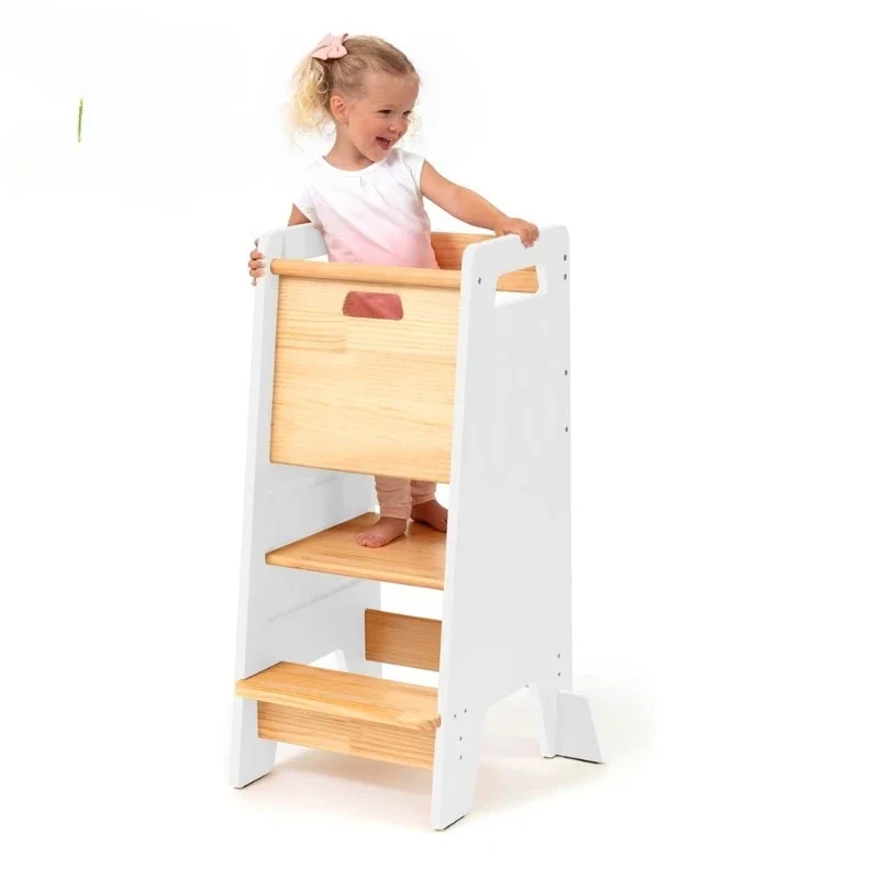 Home Children's Montessori Learning Tower Bathroom Wash Table Climbing Stool Foot Stool Baby Hand Stool
