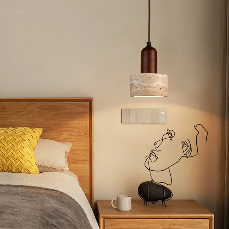 

Modern Yellow Cave Stone Bedroom Dining Room Pendant Light Foyer Entrance Small Pendant Light