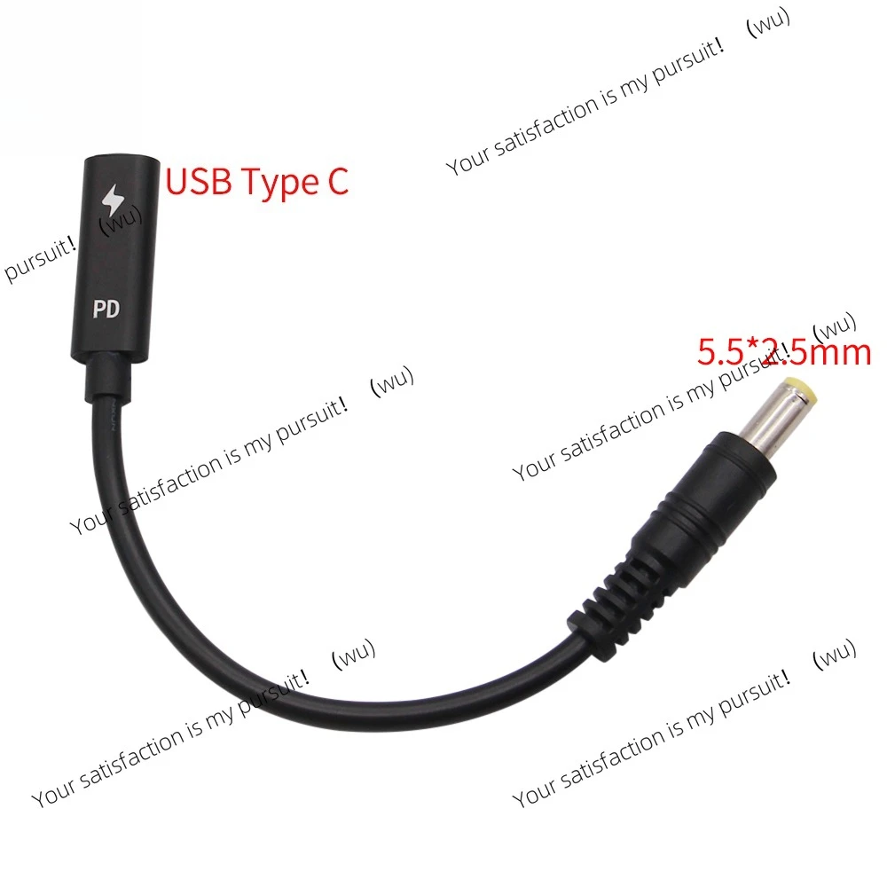 ZOCI-USB 3.1 Type C USB Female to DC 5.5*2.5 mm 5.5* 2.1 Male   Adapter Connector Adaptor for Lenovo Asus HP Dell PD