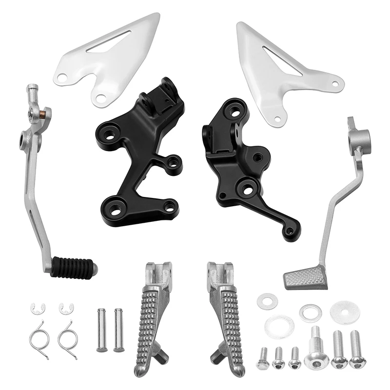 Motorcycle Front Driver Footpegs Pegs Bracket For Kawasaki Ninja 400 2018-2023 Z400 2019-2023 NINJA 500 Z500 2024