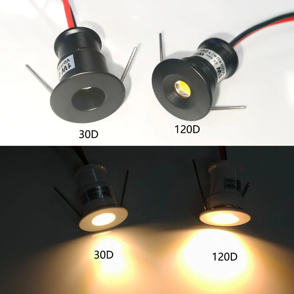 IP65 1W Mini LED Downlight Ceiling Spotlight Bedroom Kitchen 12V Focos Spot Light Staircase Cabinet Party Lamps With Transformer