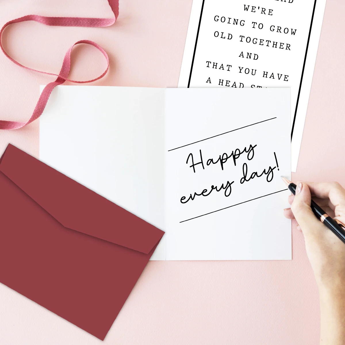 بطاقة عيد ميلاد مضحكة للزوج والصديق ، يسعدني أن نتقدم في السن معًا ، بطاقة مضحكة مع ظرف ، 1: