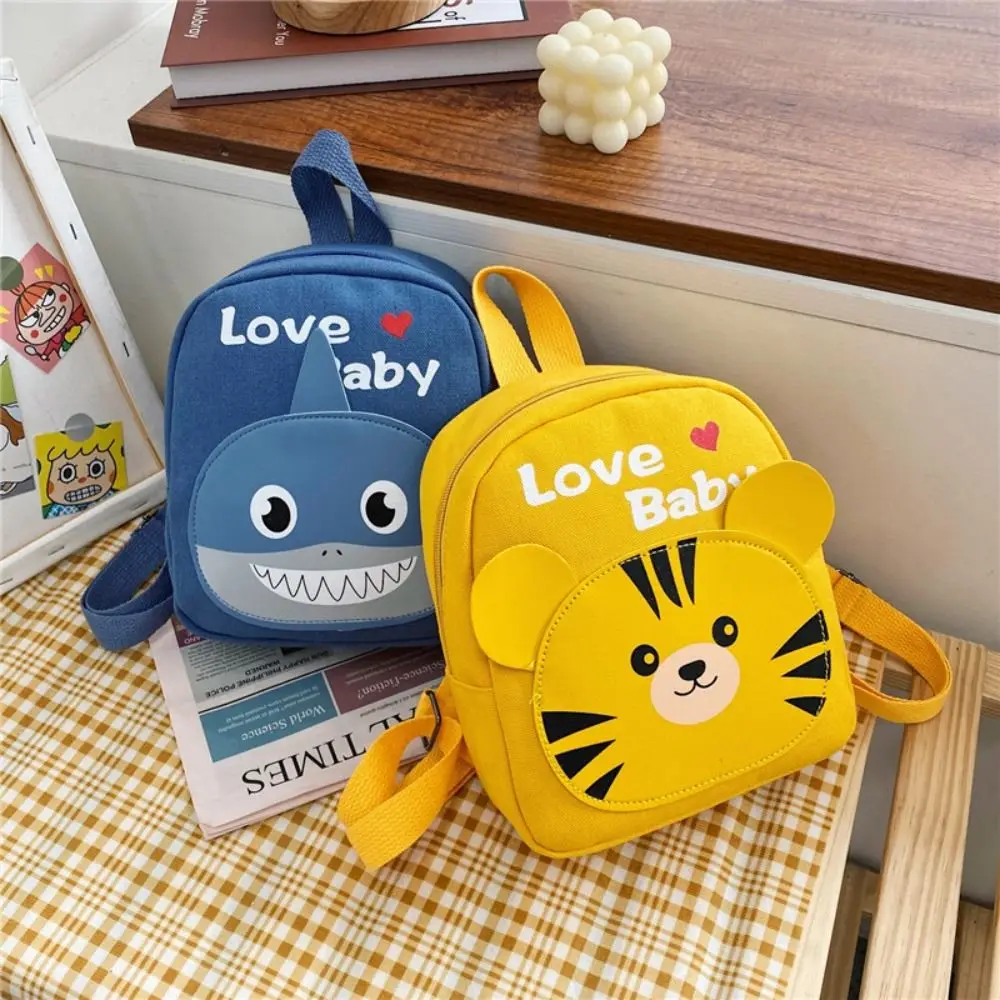 Regali di compleanno Cartoon Kids zainetto Fashion Canvas Shark Cute Backpack Rabbit Mini Kindergarten Schoolbags For Girls Boys