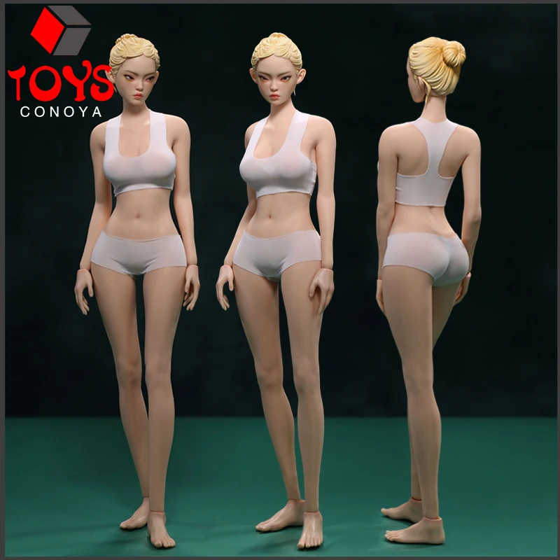 

JIAOU DOLL JOQ-21D 1/6 Supermodel Tall Long Legged Female Body Model Detachable Foot Without Head 12" Soldier Action Figure Doll