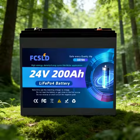 2026 New 32700 LiFePO4 Battery 24V 100Ah-200Ah Built-in 200A BMS Rechargeable Lithium Iron Phosphate Off-grid Solar Battery