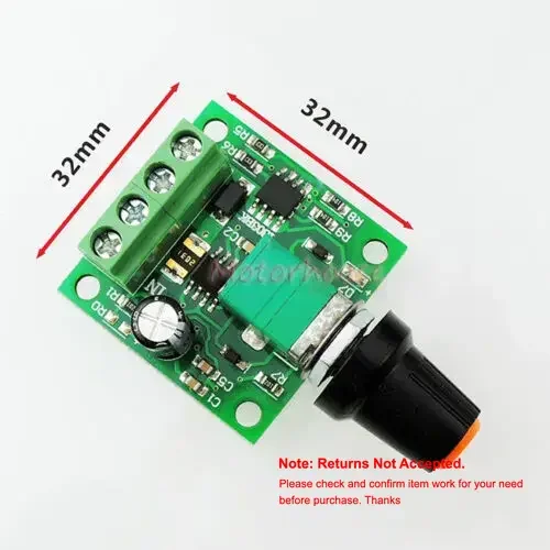 DC 3V 5V 6V 12V 2A Micro PWM DC Motor/ Pump Speed Controller Low Voltage Regulator Switch 0-100%  Adjust ON/OFF