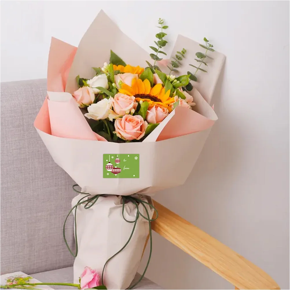 

2 Rolls Copper Plate Stickers Labels for Gift Box Sealing Decorative Xmas Tags Envelopes Multi Function Cartoon Decals